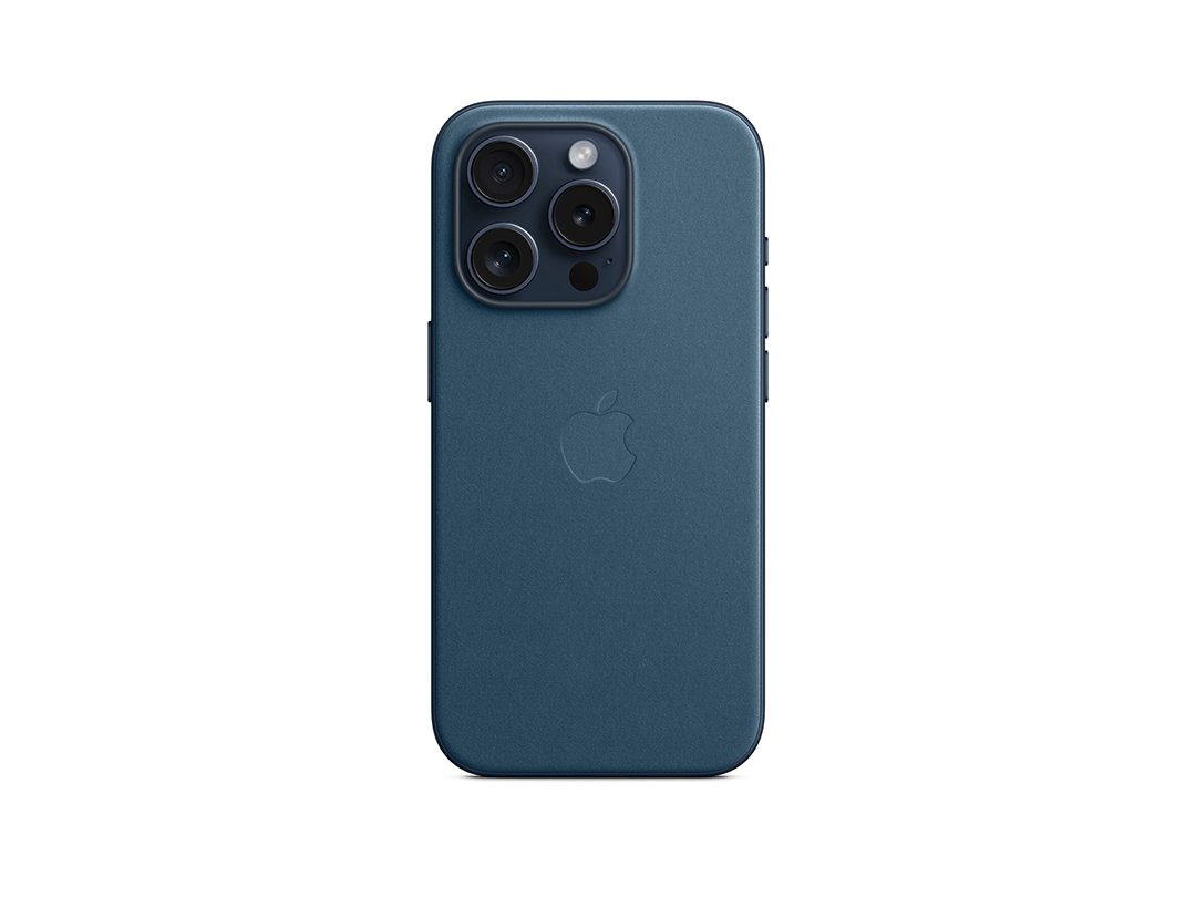 Apple MT4Q3ZM/A iPhone 15 Pro FineWoven Case with MagSafe - Pacific Blue in Qatar Apple MT4Q3ZM/A iPhone 15 Pro FineWoven Case with MagSafe - Pacific Blue in Qatar